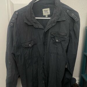 Paper Denim & Cloth Charcoal Shirt